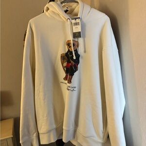 Polo Bear by Ralph Lauren White Hoodie XL